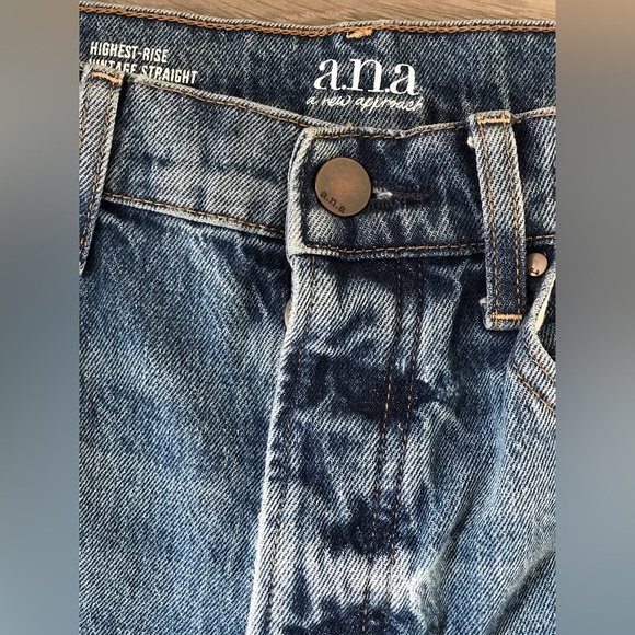 a.n.a. High Rise Vintage Straight Leg Jeans - Picture 7 of 10